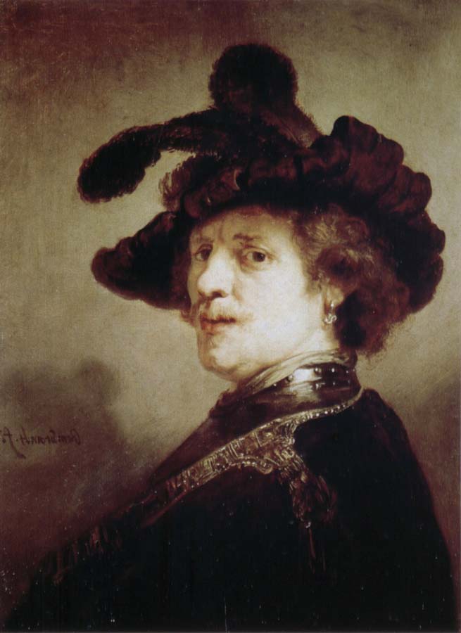 REMBRANDT Harmenszoon van Rijn Self-Portrait in Fancy Dress